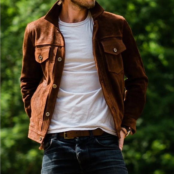 Satchel & Page Montgomery leather trucker jacket - Picture 7 of 10